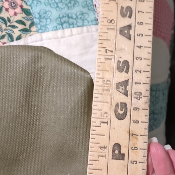 Clava Green Coated Canvas Tote Bag - Picture 6 of 15